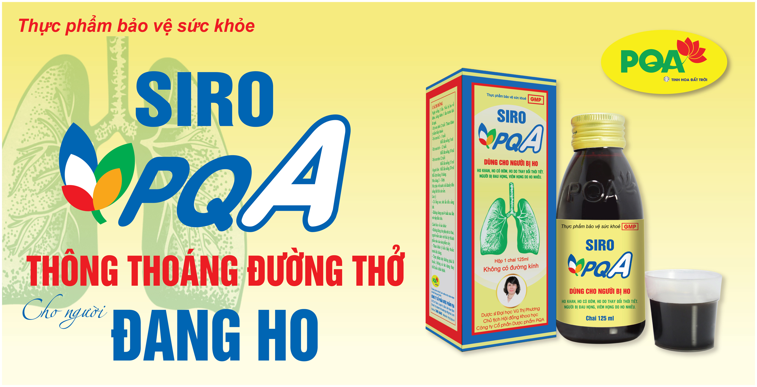 Siro PQA Dùng Cho Người Bị Ho