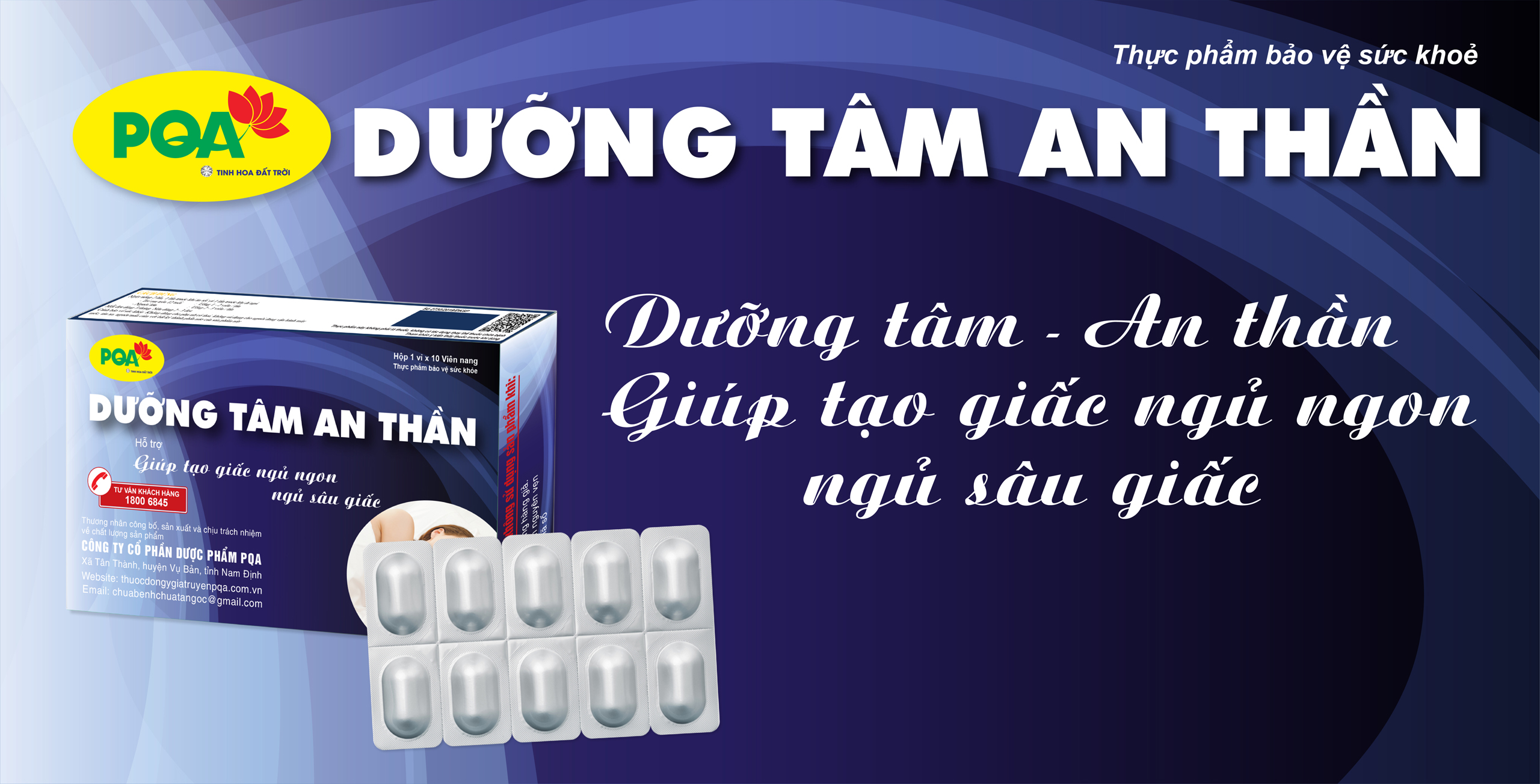 pqa dưỡng tâm an thần 